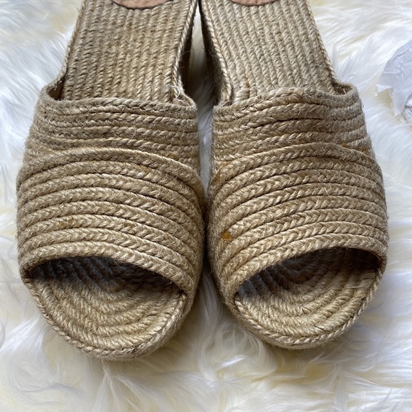 •ESTILO EMPORIO• Woven Jute Wedge / Wedge Slides in {natural} TASHA - Picture 10 of 15